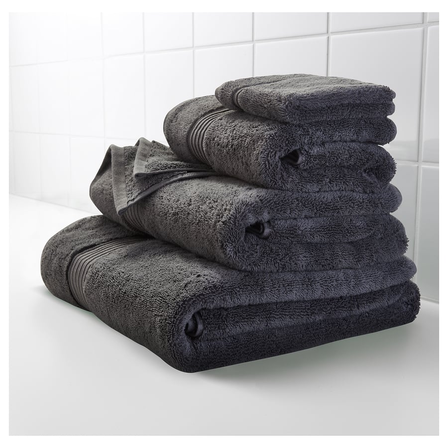 BREDASUND dark grey, Hand towel IKEA