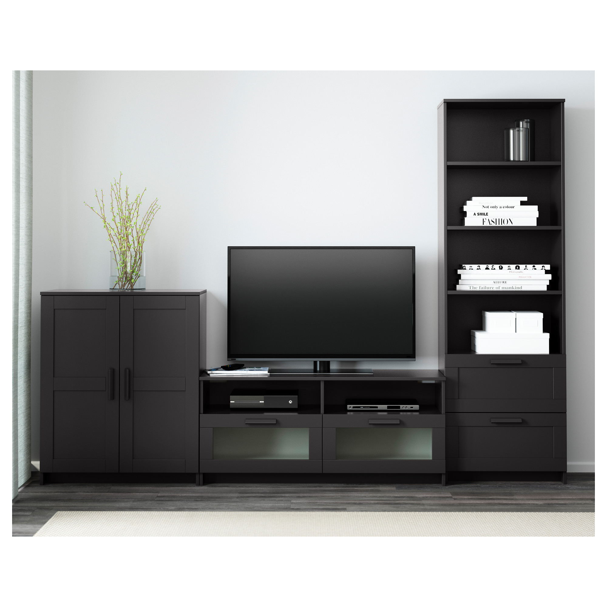 ikea tv unit with shelves