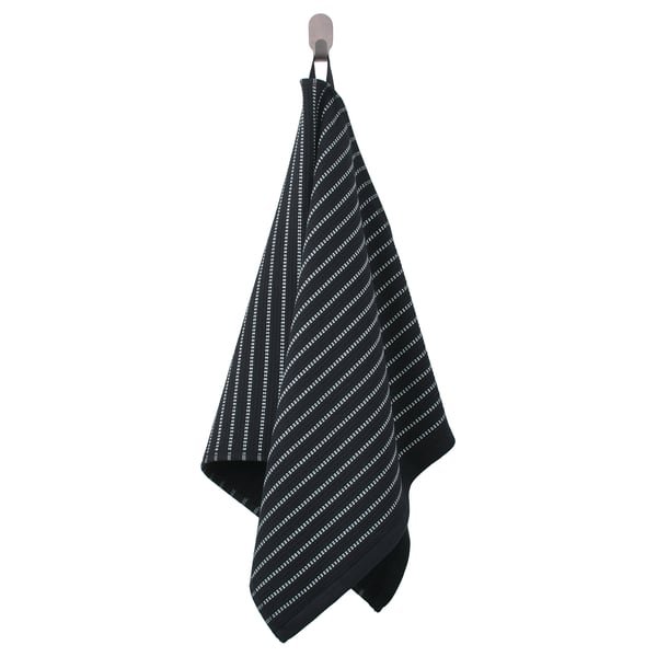 BROKGINST Hand towel, black, 50x100 cm