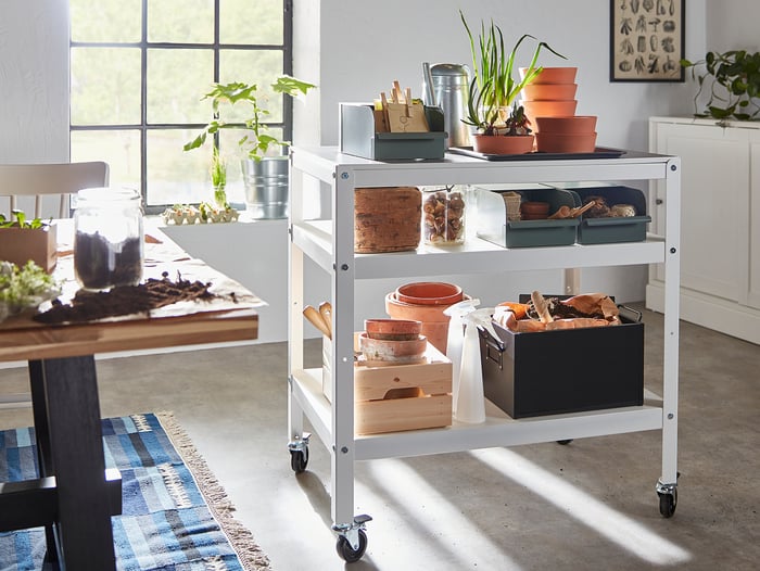 BROR Trolley, white, 85x55 cm IKEA