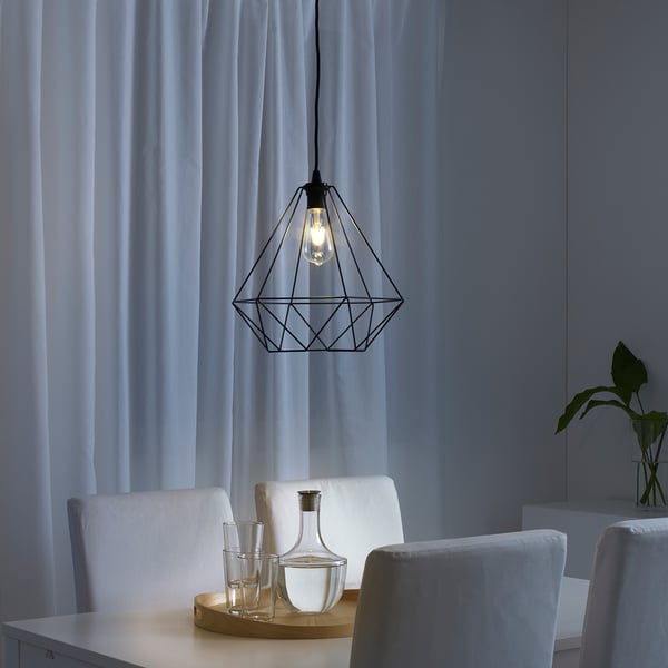 BRUNSTA pendant lamp shade, black, 35 cm IKEA