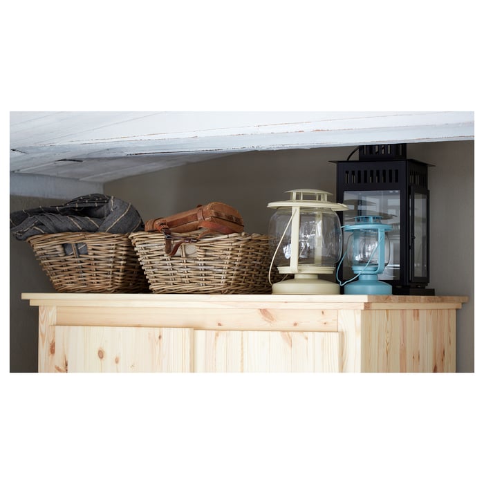 BYHOLMA basket, grey, 36x51x17 cm IKEA