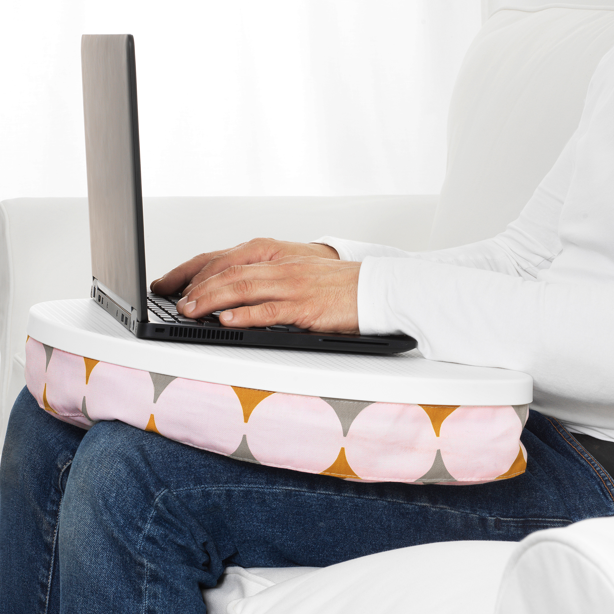 BYLLAN Yttered multicolour, white, Laptop support IKEA