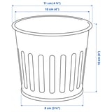CITRONMELISS Plant pot, in/outdoor/grey, 9 cm