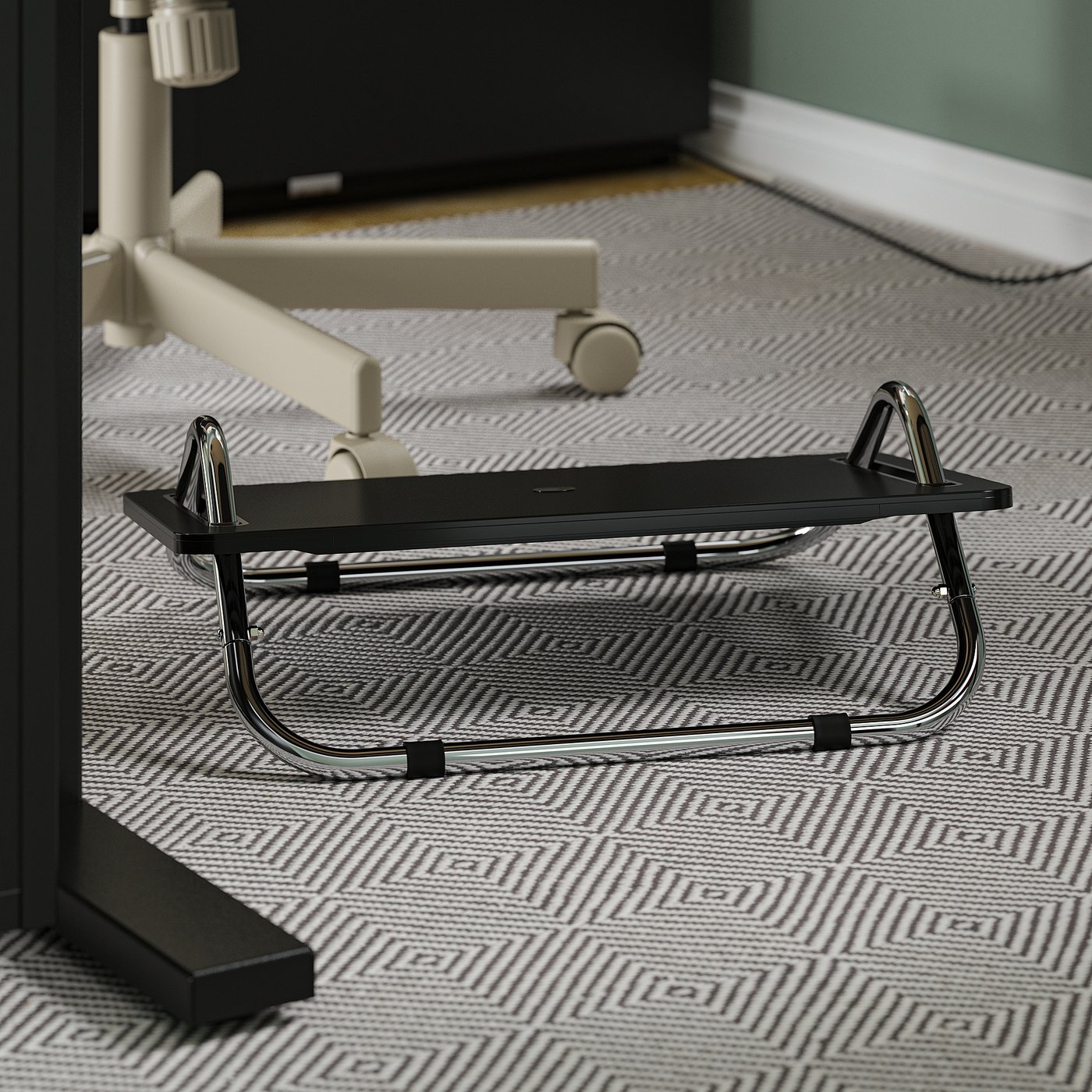 Archivo 2000 Ergonomic Footrest - Adjustable Height With Massage Surface - View #6