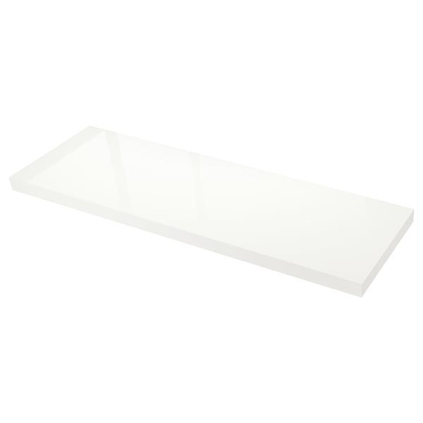 DEJE white high-gloss, laminate, Custom made worktop, 45.1-63.5x7.7 cm - IKEA