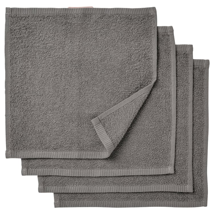 DIMFORSEN Grey Washcloth, 30x30 cm IKEA