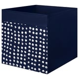 DRÖNA Box, dark blue/white, 33x38x33 cm