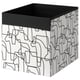 IKEA Drona Doos, Groen, 33x38x33 cm [Groen patroon