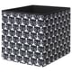 Option: DRÖNA Box, white/black patterned, 33x38x33 cm