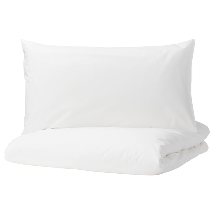 DVALA white, Fitted sheet, Single IKEA