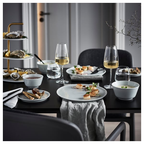 DYRGRIP clear glass, White wine glass IKEA