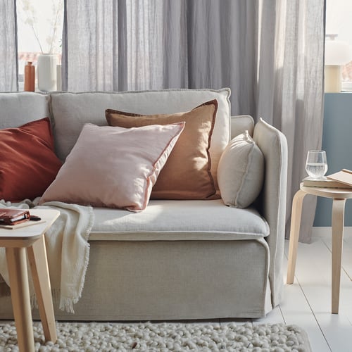 DYTÅG Cushion cover, light pink, 50x50 cm IKEA