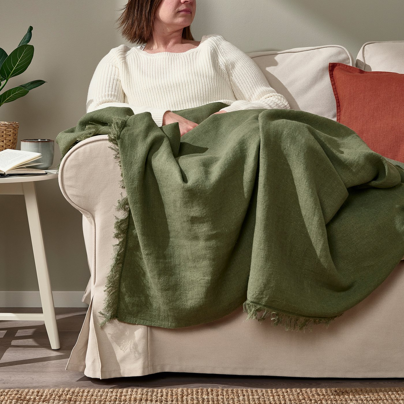 Pure Country Plaid Golf Tapestry Throw – Copriletto/Plaid In Cotone 100% – 137x178 Cm (Verde)