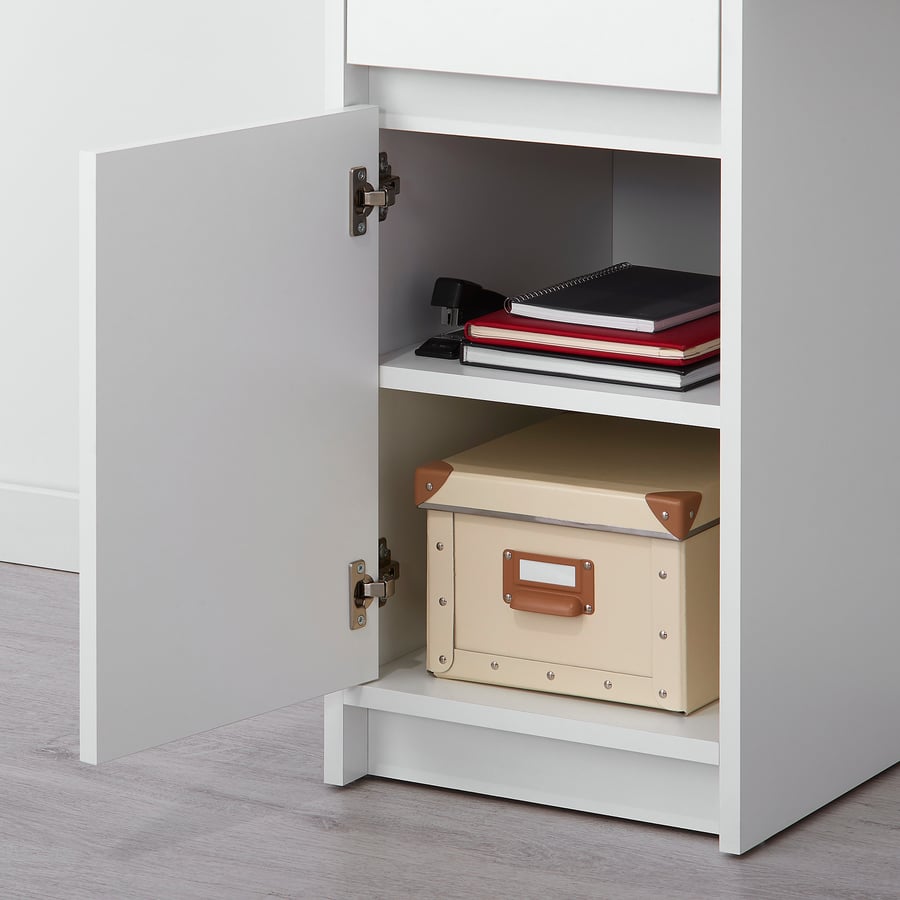 EJLER Desk, white, 100x45 cm IKEA