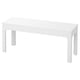 EKEDALEN Bench, white, 105x36 cm