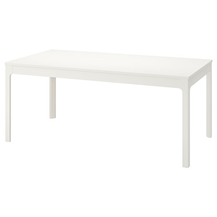 EKEDALEN extendable dining table, white, Min. length 180 cm IKEA