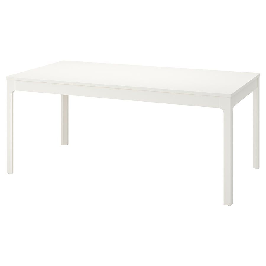 EKEDALEN extendable dining table, white, Min. length 180 cm IKEA