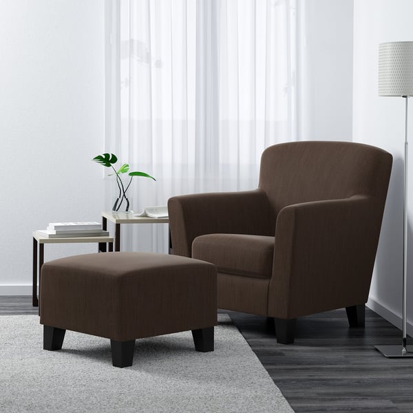 EKENÄS Hensta dark brown, Armchair IKEA