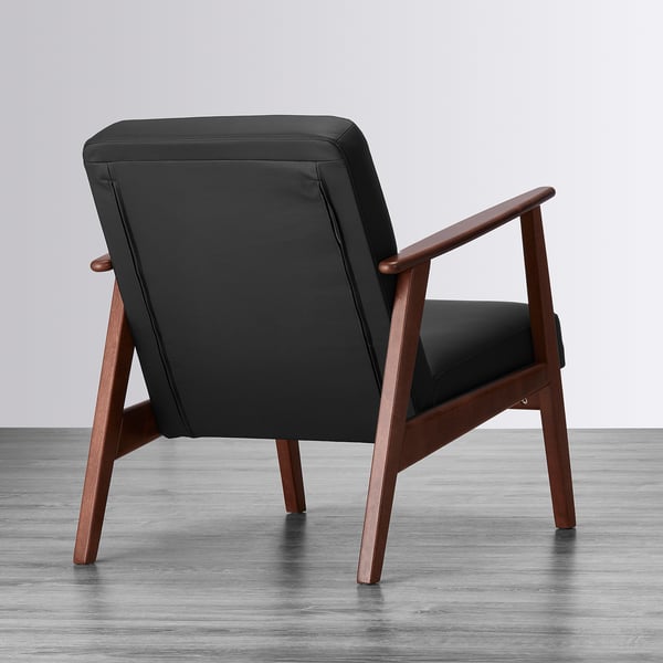 EKENÄSET Idhult black, Armchair IKEA