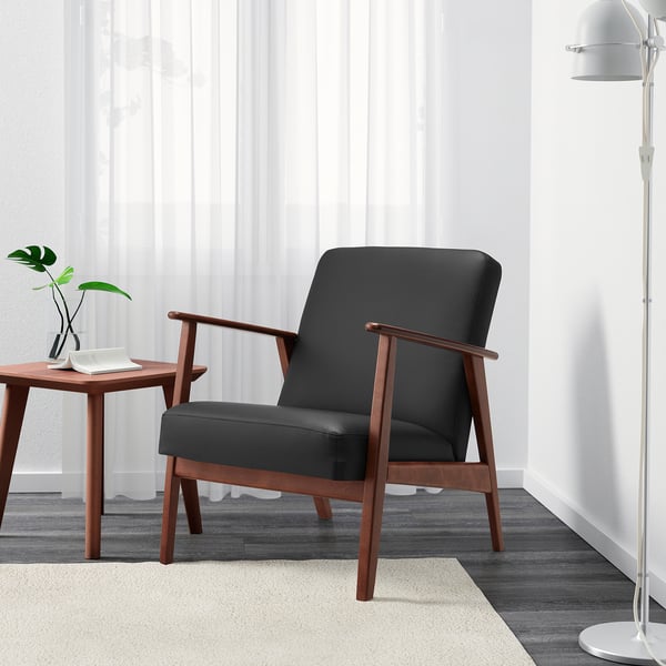 EKENÄSET Armchair Idhult black IKEA