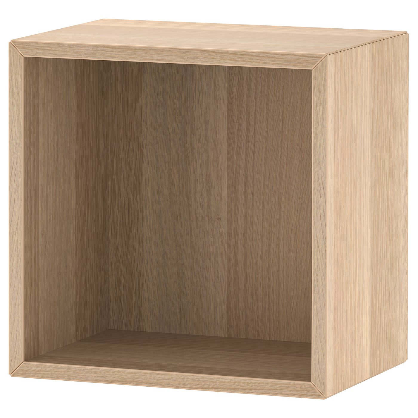 EKET cube storage unit, white stained oak effect, 35 x25 x35 xMax