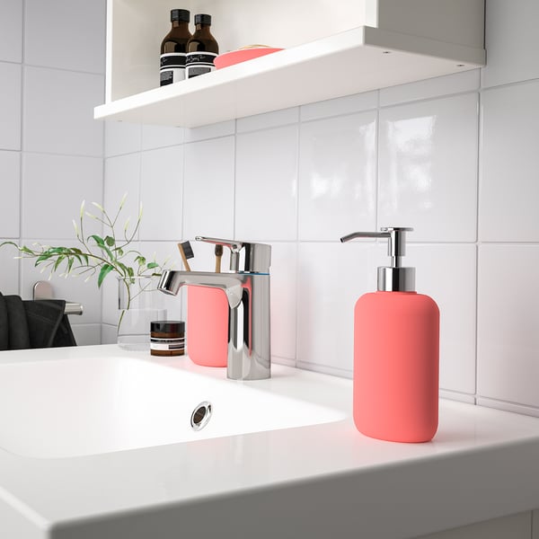 EKOLN light red, Soap dispenser IKEA