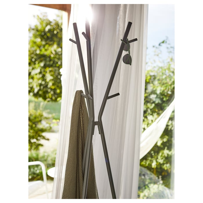 EKRAR Hat and coat stand, greygreen, 169 cm IKEA