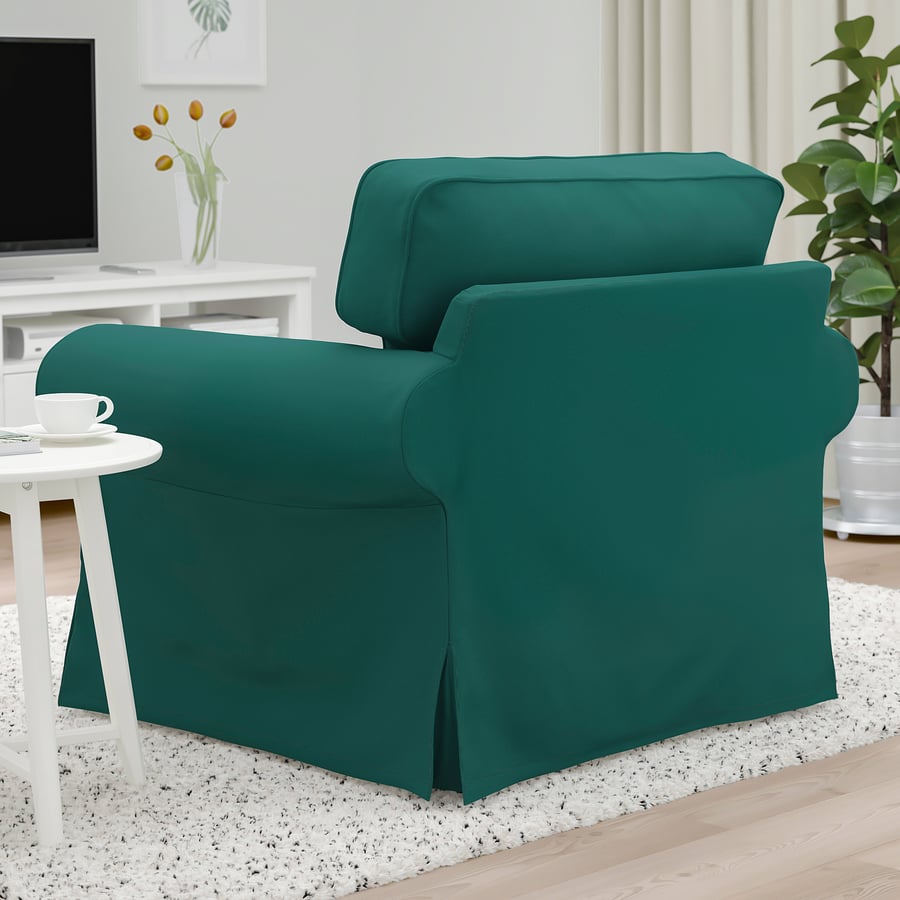 EKTORP Armchair, Totebo dark turquoise IKEA
