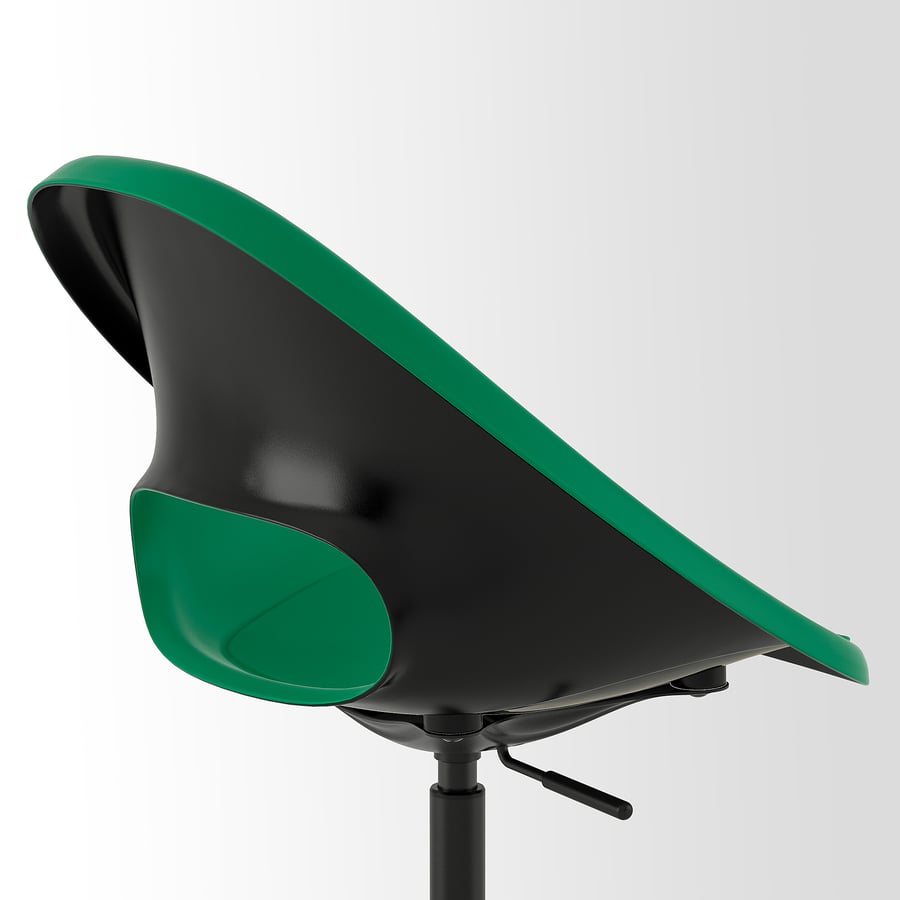 ELDBERGET / MALSKÄR swivel chair, green/black IKEA