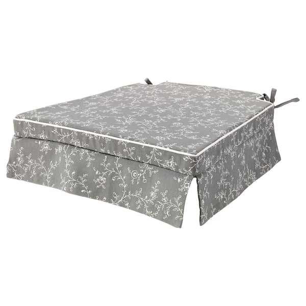 ELSEBET grey, Chair pad, 43x42x4.0 cm IKEA