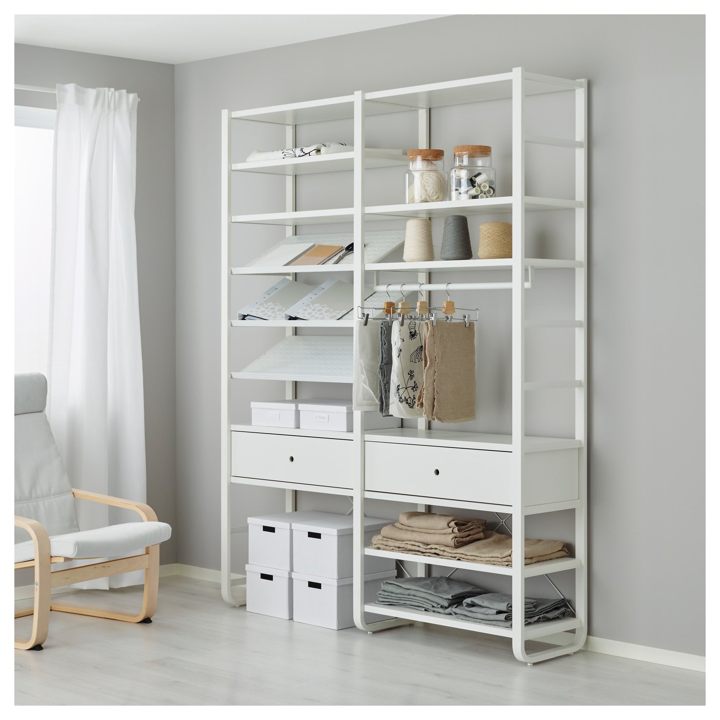 ELVARLI 2 sections white IKEA