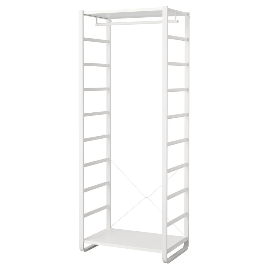ELVARLI wardrobe combination, white, 84x55x216 cm IKEA