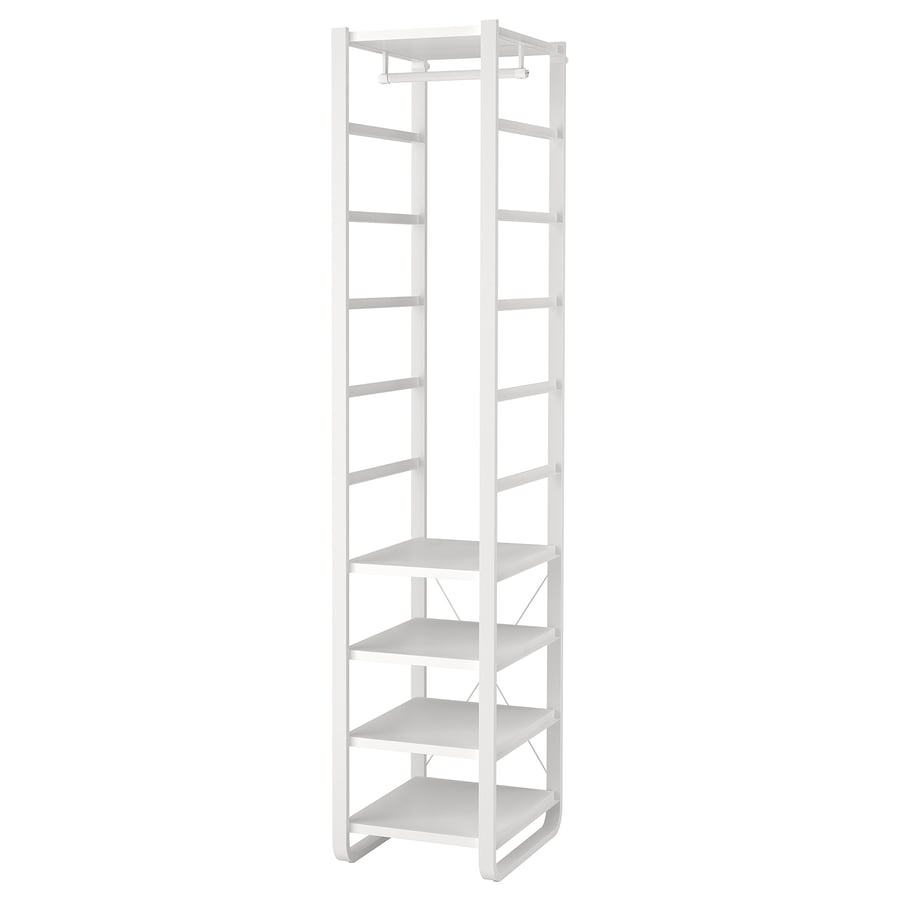 ELVARLI wardrobe combination, white, 44x55x216 cm IKEA