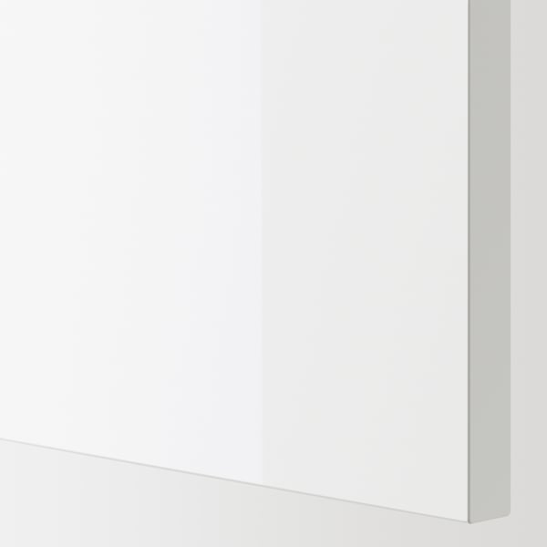 ENHET Base cabinet for oven with drawer, white/high-gloss white, 60x62x75 cm