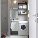 ENHET Bathroom, anthracite/white frame, 44x43x87 cm