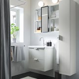 ENHET Bathroom, white/high-gloss white, 64x43x65 cm