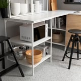 ENHET Corner kitchen, white/oak effect