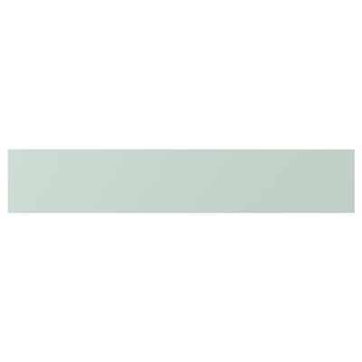 A pale greenish-gray ENHET product with smooth surfaces and rounded edges, made from plastic and particleboard, designed for practical use.