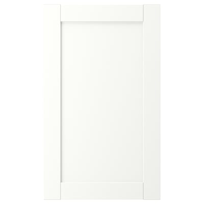 ENHET Front for dishwasher, white frame, 45x75 cm