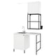 ENHET Laundry, anthracite/white frame, 139x63.5x87.5 cm