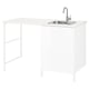 ENHET Laundry, white/high-gloss white, 139x63.5x90.5 cm