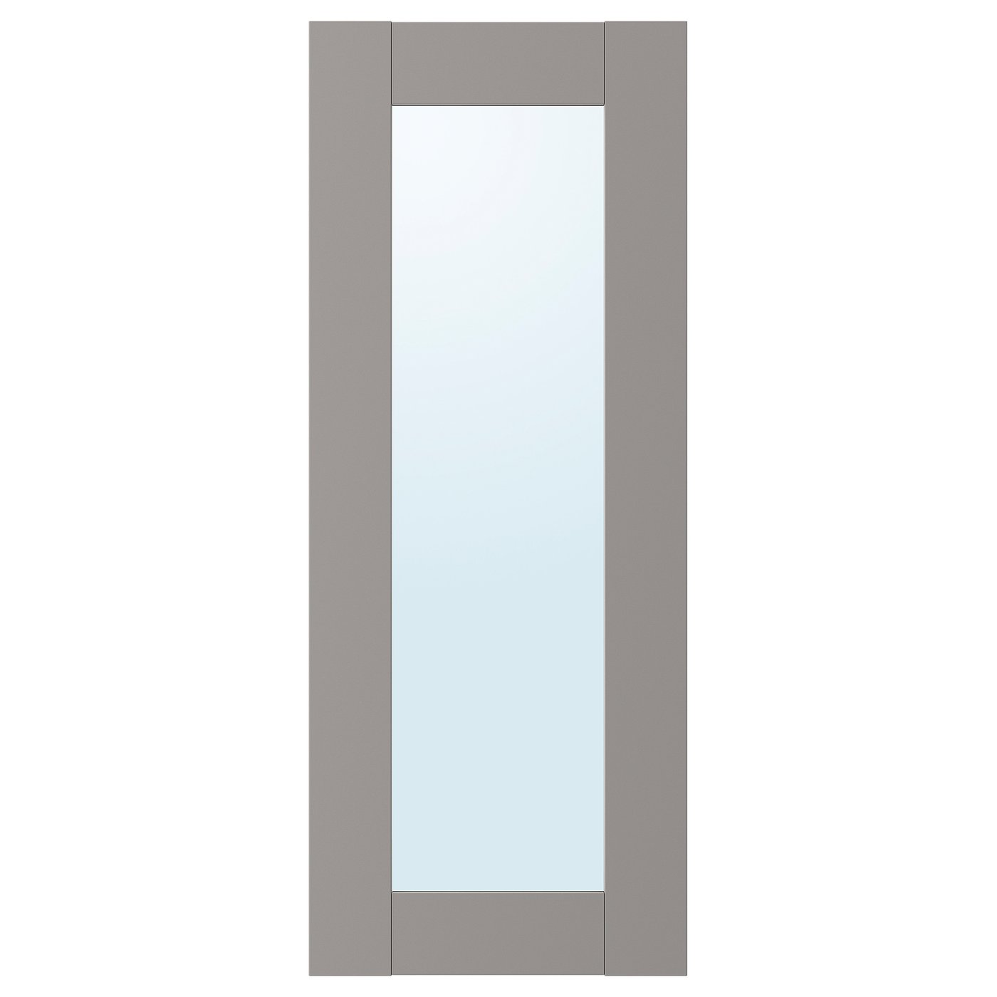 ENHET mirror door, grey frame, 30x75 cm IKEA