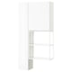 ENHET Storage combination, white/high-gloss white, 90x32x180 cm