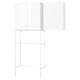 ENHET Storage combination, white/high-gloss white, 140x32x204 cm