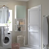 ENHET Storage combination, white/pale grey-green, 60x32x150 cm