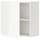 ENHET Wall cb w 1 shlf/door, white/high-gloss white, 60x32x60 cm
