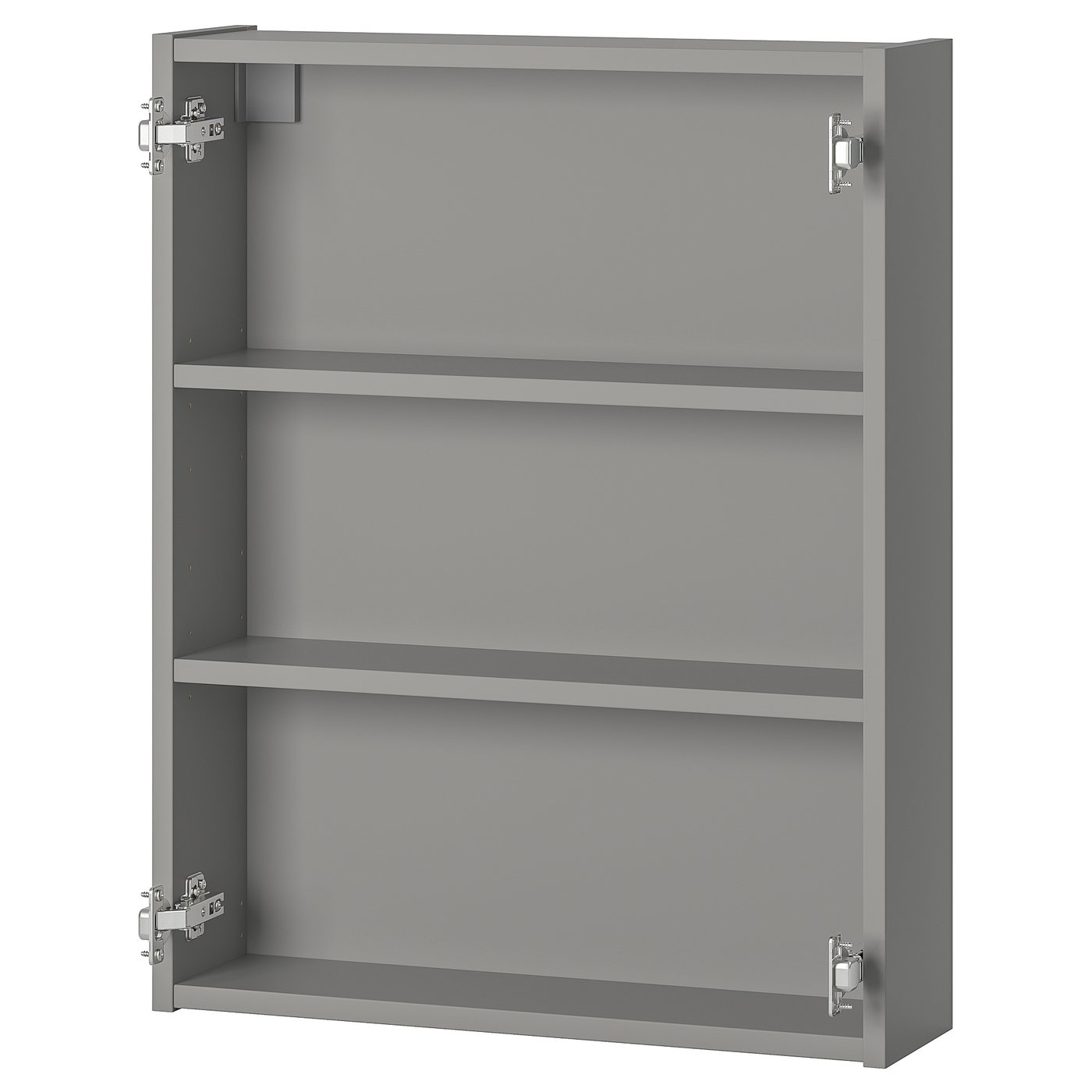 ENHET wall cabinet with 2 shelves, grey, 60x15x75 cm - IKEA UK