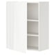 ENHET Wall cb w 2 shlvs/door, white/high-gloss white, 60x32x75 cm