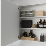 ENHET Wall cb w 2 shlvs/door, white/high-gloss white, 60x17x75 cm